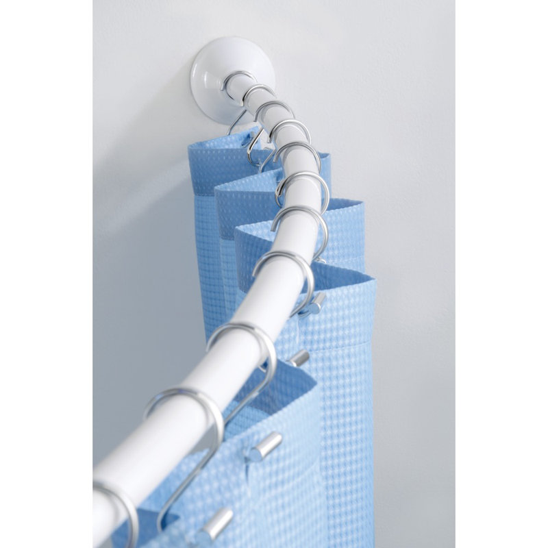 InterDesign Wall Mount 72" Adjustable Curved Shower Curtain Rod & Reviews